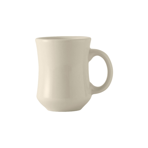 Tuxton China Inc BEM-0806 DuraTux 9 oz. American White/Eggshell Princess Mug - 2 Doz