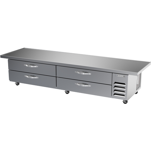Beverage Air WTRCS96HC-108 108" Extended Top Refrigerated 4 Drawer Chef Base Work Top