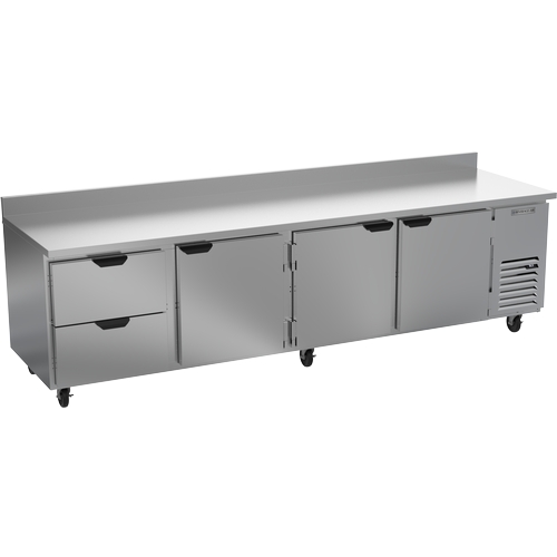 Beverage Air WTRD119AHC-2 119" Four-Section 2 Drawer / 3 Door Worktop Refrigerator