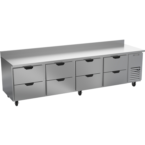 Beverage Air WTRD119AHC-8 119" Four-Section 8 Drawer Worktop Refrigerator