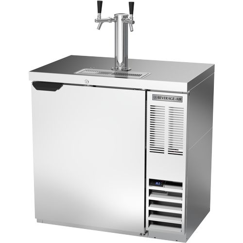 Beverage Air DDN36HC-S 36" Single Keg Stainless Steel Exterior Draft Beer Cooler