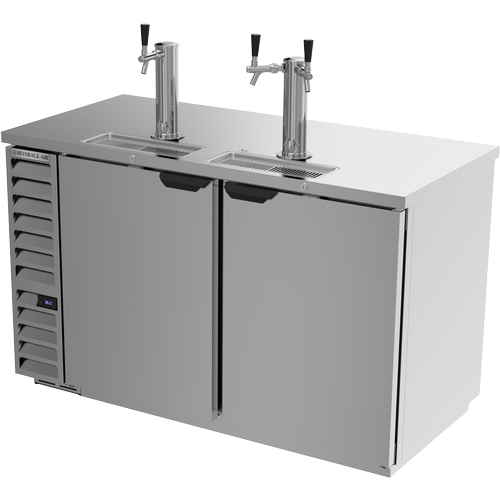 Beverage Air DD58HC-S 59" Stainless Steel Triple Keg Draft Beer Cooler