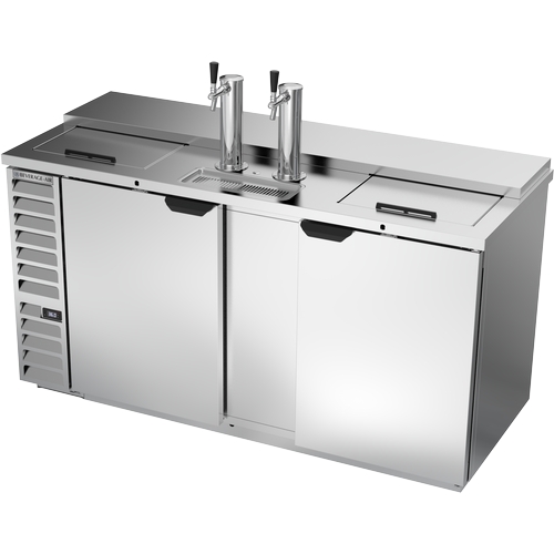 Beverage Air DD68HC-C-S 69" Triple Keg Club Top Draft Beer Cooler w/ Sliding Lid