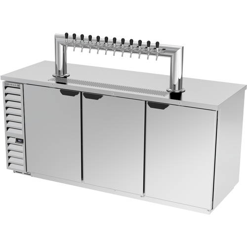 Beverage Air DD78HC-1-S-12T 79" Stainless Steel Draft Beer Cooler w/ 4 Keg Capacity