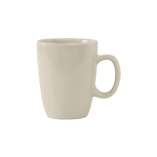 Tuxton China Inc BEM-110M DuraTux 11 oz. Amr White/Eggshell Ceramic Safari Mug - 2 Doz