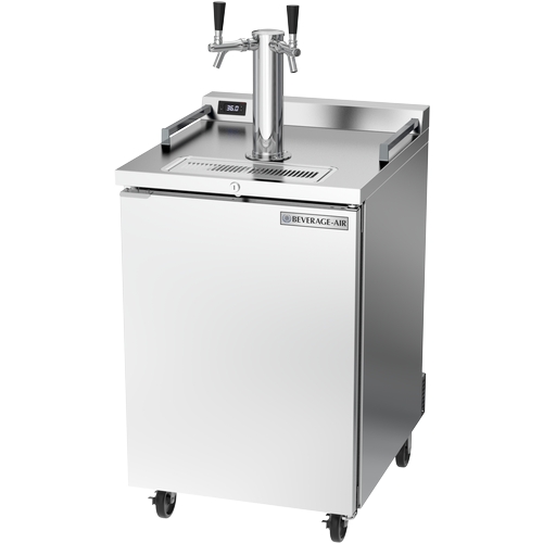 Beverage Air DZ24HC-1-S 24"Dual Zone 7.44 cu. ft. Stainless Steel Wine & Beer Cooler