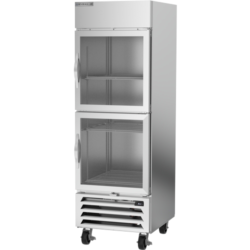 Beverage Air HBR23HC-1-HG Horizon Series 23.3 cu. ft. Glass Door Reach-In Refrigerator