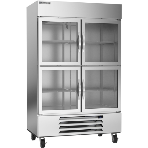 Beverage Air HBR49HC-1-HG Horizon Series 46.15 cu. ft Glass Door Reach-In Refrigerator