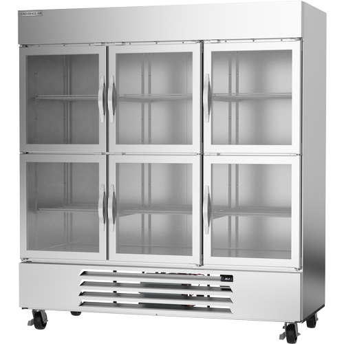 Beverage Air HBR72HC-1-HG Horizon Series 70.19 cu. ft Glass Door Reach-In Refrigerator