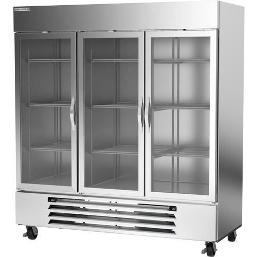 Beverage Air HBRF72HC-1-B-G Horizon Series 75" Dual Temp Reach-In Refrigerator/Freezer