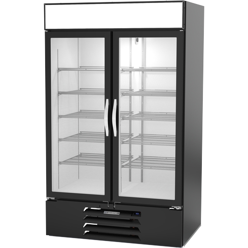 Beverage Air MMF44HC-1-B-IQ MarketMax™ 44 cuft Black Glass Door Freezer Merchandiser
