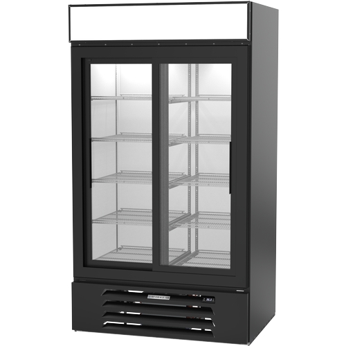 Beverage Air MMR38HC-1-B MarketMax™ 43.5" Black Glass Door Refrigerator Merchandiser