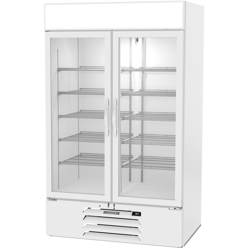 Beverage Air MMR44HC-1-W-IQ MarketMax™ 47" White Glass Door Refrigerated Merchandiser