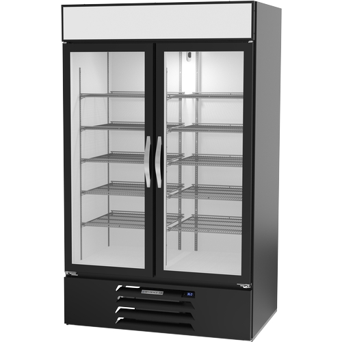 Beverage Air MMR44HC-1-B-WINE MarketMax™ 47" Black Glass Door Wine Cooler Merchandiser