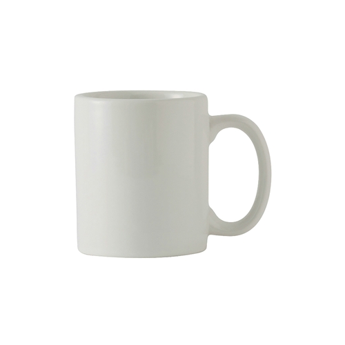Tuxton China Inc BWM-1202 DuraTux 12 oz. White Ceramic Bistro Mug - 2 Doz