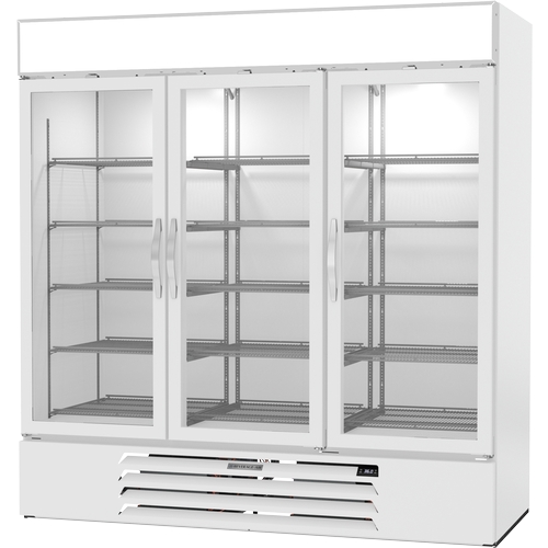 Beverage Air MMR72HC-1-W-WINE MarketMax™ 75" White Glass Door Wine Cooler Merchandiser
