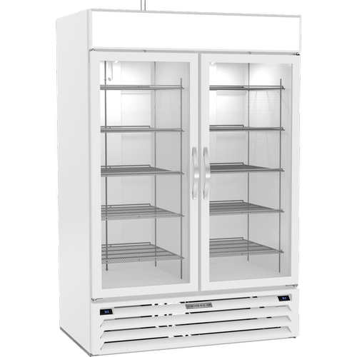 Beverage Air MMRR49HC-1-A-WW-WINE MarketMax™ 52" White Reach-In Dual-Temp Wine Merchandiser