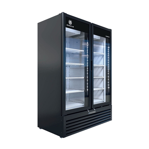Beverage Air MT53-1B Marketeer™ 54.25" Black Reach-In Refrigerated Merchandiser