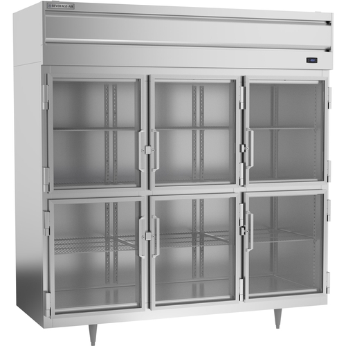 Beverage Air PF3HC-1BHG 68.34 cu.ft. Three-Section Reach-In Freezer w/ 6 Half Doors