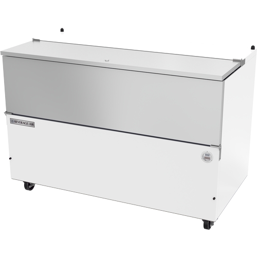 Beverage Air SM58HC-W 58" Single Access White Cold Wall School Milk Cooler