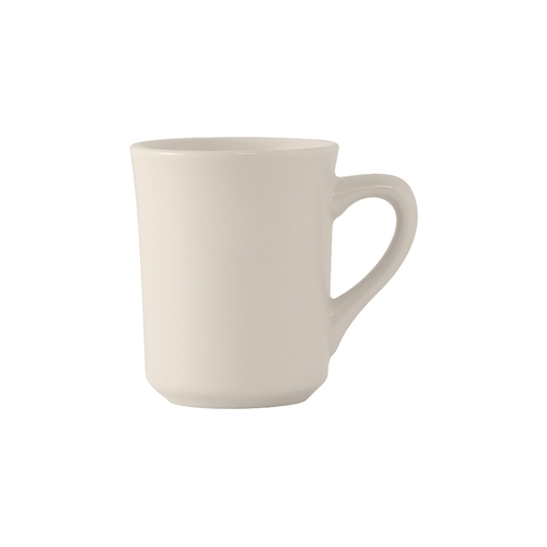 Tuxton China Inc TRE-017 Reno/Nevada 8 oz. American White/Eggshell Tiara Mug - 3 Doz