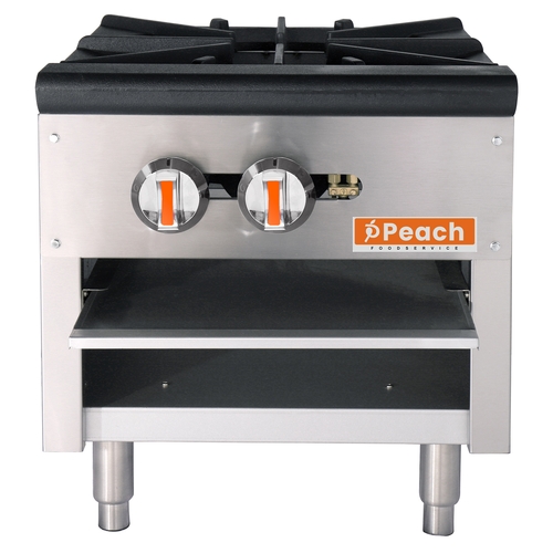Peach Foodservice PSB-1 Natural Gas 1 Burner Stock Pot Stove - 76k BTU