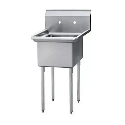 Peach Foodservice PE-1C-181812-0 Single Compartment 18"x18" Stainless Steel Sink