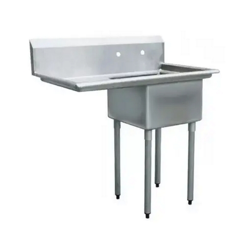 Peach Foodservice PE-1C-181812-18L Single Compartment 18"x18" Stainless Steel Sink
