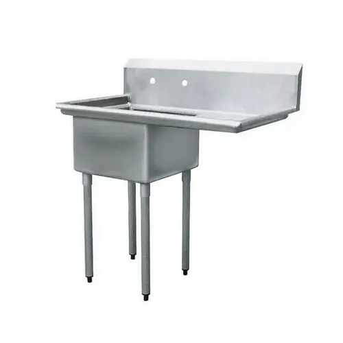 Peach Foodservice PE-1C-181812-18R Single Compartment 18"x18" Stainless Steel Sink