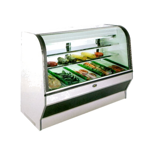 Marc Refrigeration HS-4R 50" Remote Double Duty Deli Case w/ Curved Glass Doors