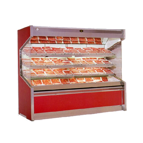 Marc Refrigeration OM-6S/C 72" Open Air Meat Merchandiser w/ Stainless Steel Shelves