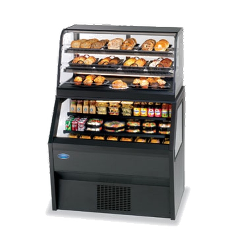 Federal Industries CH4828SSD/RSS4SC 48" x 39" Hybrid Refrigerated Merchandiser w/ Black Exterior