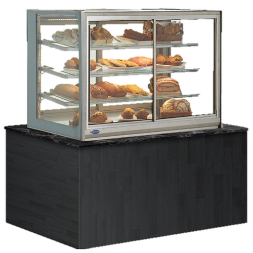 Federal Industries ITDSS3634 36" x 34"H Italian Glass Non-Refrigerated Countertop Case