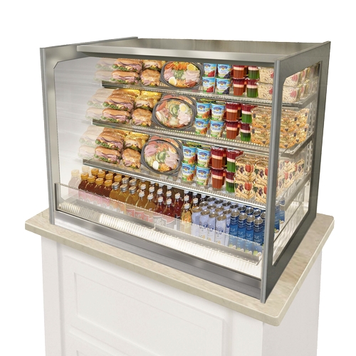 Federal Industries ITRSS4826 48"x 42.7"H Italian Glass Refrigerated Drop-In Display Case