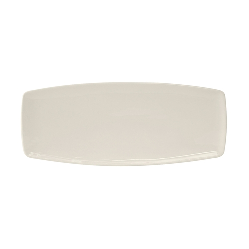 Tuxton China Inc AMU-552 Napa 14" L x 5-7/8" W Pearl White Rectangular Plate - 1 Doz