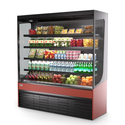 Federal Industries VRSL7278S Vision Slim-Line 72" x 78"H Refrigerated Open Display Case