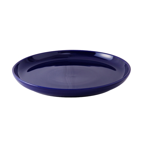 Tuxton China Inc BCA-1315 DuraTux 13-1/8" Cobalt Ceramic Pizza/Serving Plate - 6 EA