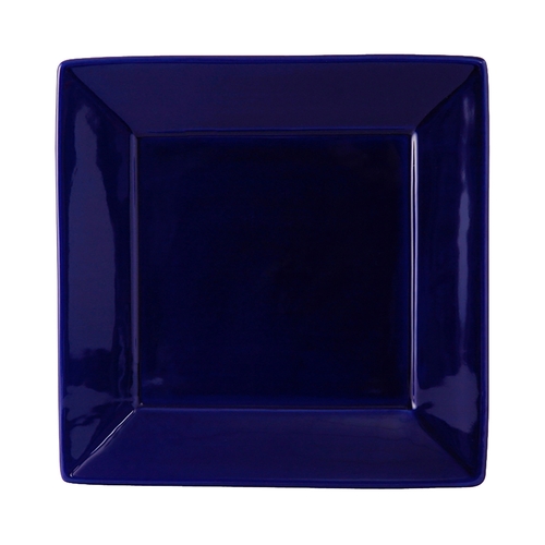 Tuxton China Inc BCH-1016 DuraTux 10-1/8" Cobalt Ceramic Square Wide Rim Plate - 1 Doz