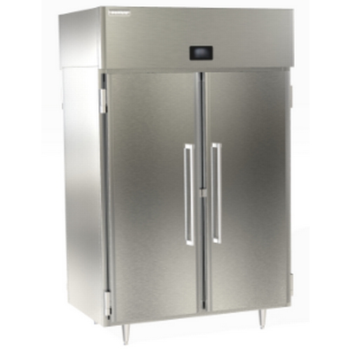Delfield DSLHPT2-S 48 cu. ft. Two-Section Half Door Pass-Thru Heated Cabinet