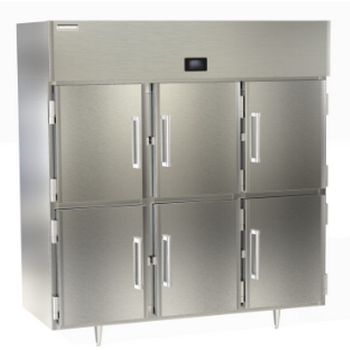 Delfield DSLR3-SH 69 cu. ft. Three-Section Half Door Reach-In Refrigerator