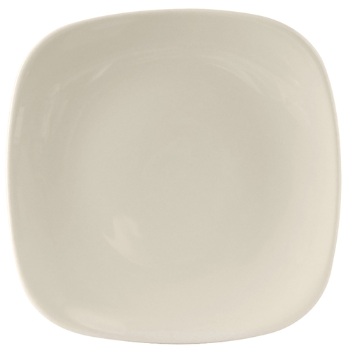 Tuxton China Inc BEH-110C DuraTux 11-1/8" Amr White/Eggshell Square Plate - 1 Doz 