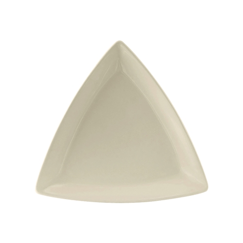 Tuxton China Inc BEZ-0728 DuraTux 7-1/4" Amr White/Eggshell Triangular Plate - 1 Doz 