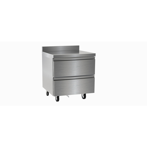 Delfield STD4532NP 32" One-Section Stainless Steel 2 Drawer Work Top Freezer