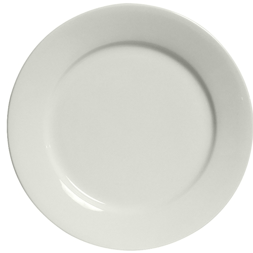 Tuxton China Inc BPA-160 DuraTux 16" Porcelain White Round Plate - 4 per Case