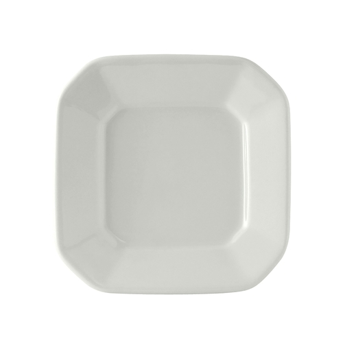 Tuxton China Inc BPH-070E DuraTux 7" Porcelain White Octagon Plate - 1 Doz