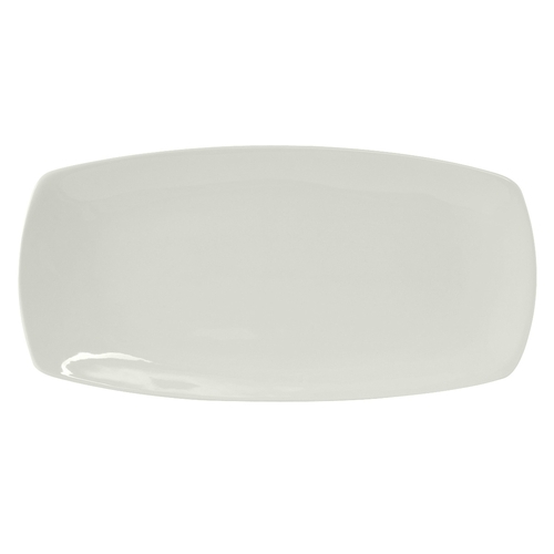 Tuxton China Inc BPZ-063C DuraTux 6-5/8" x 6-3/8" Porcelain White Wave Plate - 1 Doz