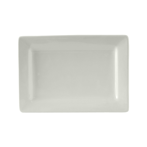 Tuxton China Inc BWH-0803 DuraTux 8" x 5-1/2" White Ceramic Plate - 1 Doz