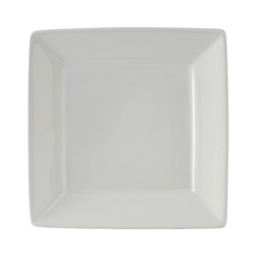 Tuxton China Inc BWH-0845 DuraTux 8-1/2" Square White Ceramic Plate - 1 Doz