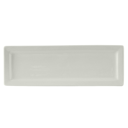 Tuxton China Inc BWH-1603 DuraTux 16" x 5-1/2" White Ceramic Plate - 1 Doz