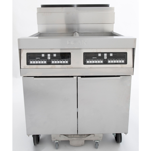 Frymaster 2FPRG50T PowerRunner (2) 50lb. Vat Gas Tube Fryer w/ Filtration